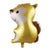 26 Inch Gold Woodland Squirrel Animal Shaped Foil Balloon - Jungle Animal / Woodland Animal Themed Party Decorations
