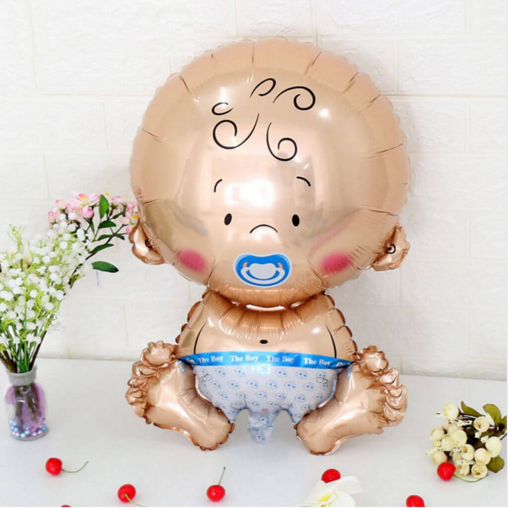 28'' Baby Boy Shaped Helium Foil Balloon - Online Party Supplies
