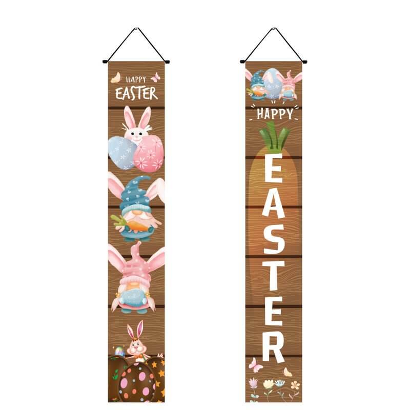 Easter Bunny & Gnome Porch Signs 2pk