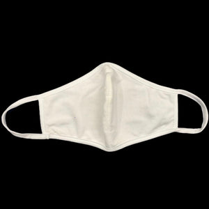 5 x Triple Layer 100% Cotton Reusable Washable Protective Face Mask for Adults - White - Medium Size