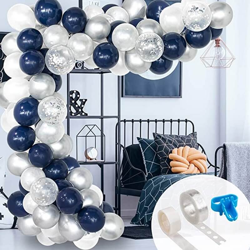 Midnight Blue Balloon Garland DIY Kit - Party Decorations