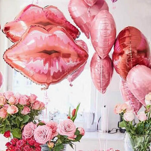 30" Giant Red Lip Shaped Hen Party Foil Balloon wedding decorations