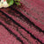 30cm x 275cm Burgundy Red Sequin Table Runner