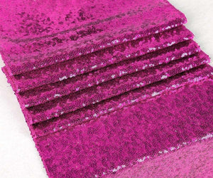 30cm x 275cm Fuchsia Sequin Table Runner