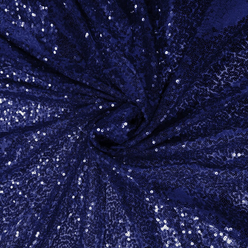 30cm x 275cm Midnight Blue Sequin Table Runner