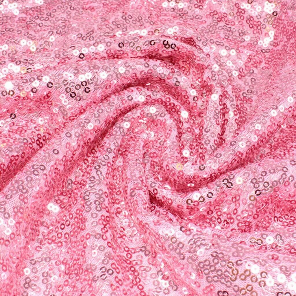 30cm x 275cm Pink Sequin Table Runner