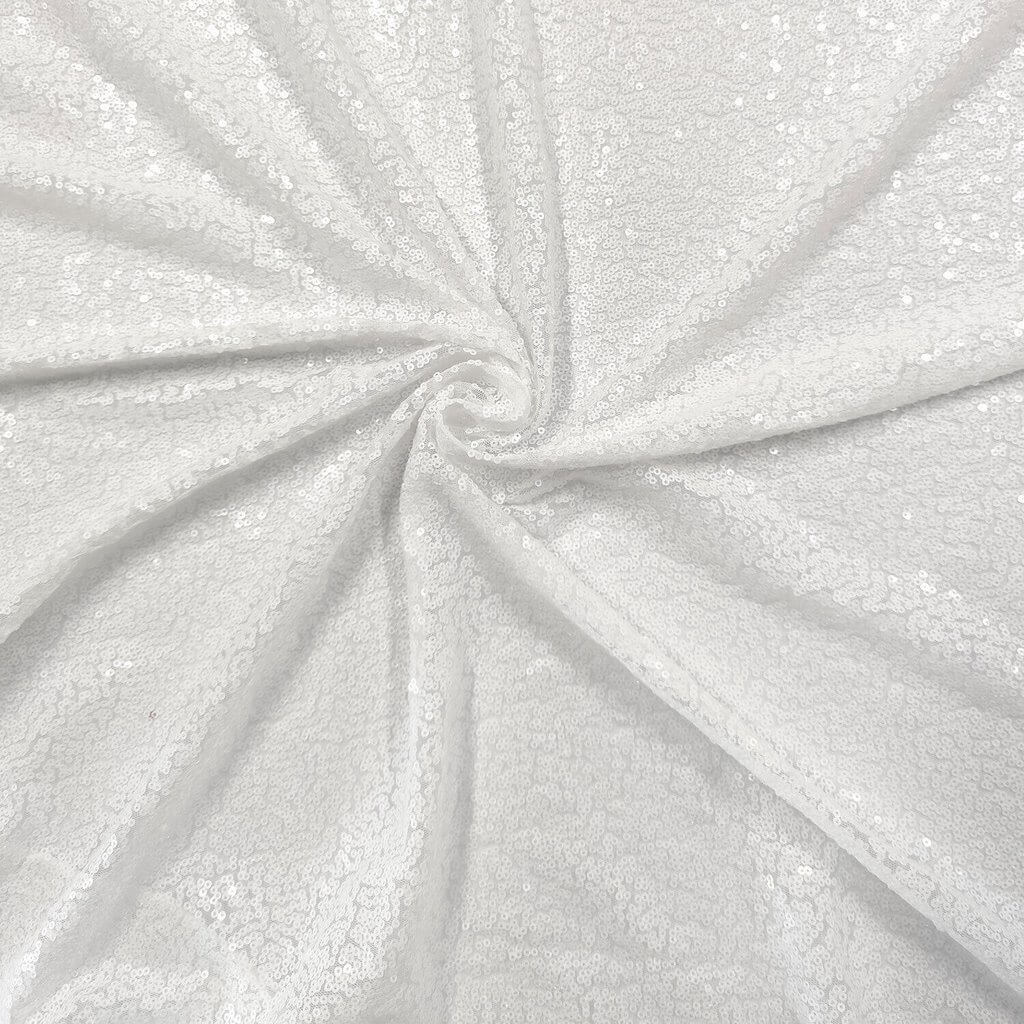 30cm x 275cm White Sequin Table Runner