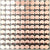 30cm x 30cm Pre-assembled Shimmer Sequin Wall Panel Backdrop - Round Metallic Rose Gold