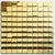 30cm x 30cm Pre-assembled Shimmer Sequin Wall Panel Backdrop - Square Metallic Gold