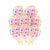 Sempertex 30cm Bold Neon Stars on Crystal Clear Latex Balloon 12 Pack