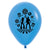 Sempertex 30cm Disco Theme Neon Blue Latex Balloon 6 Pack