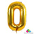 32-inch Giant Gold 0-9 Number Foil Balloon