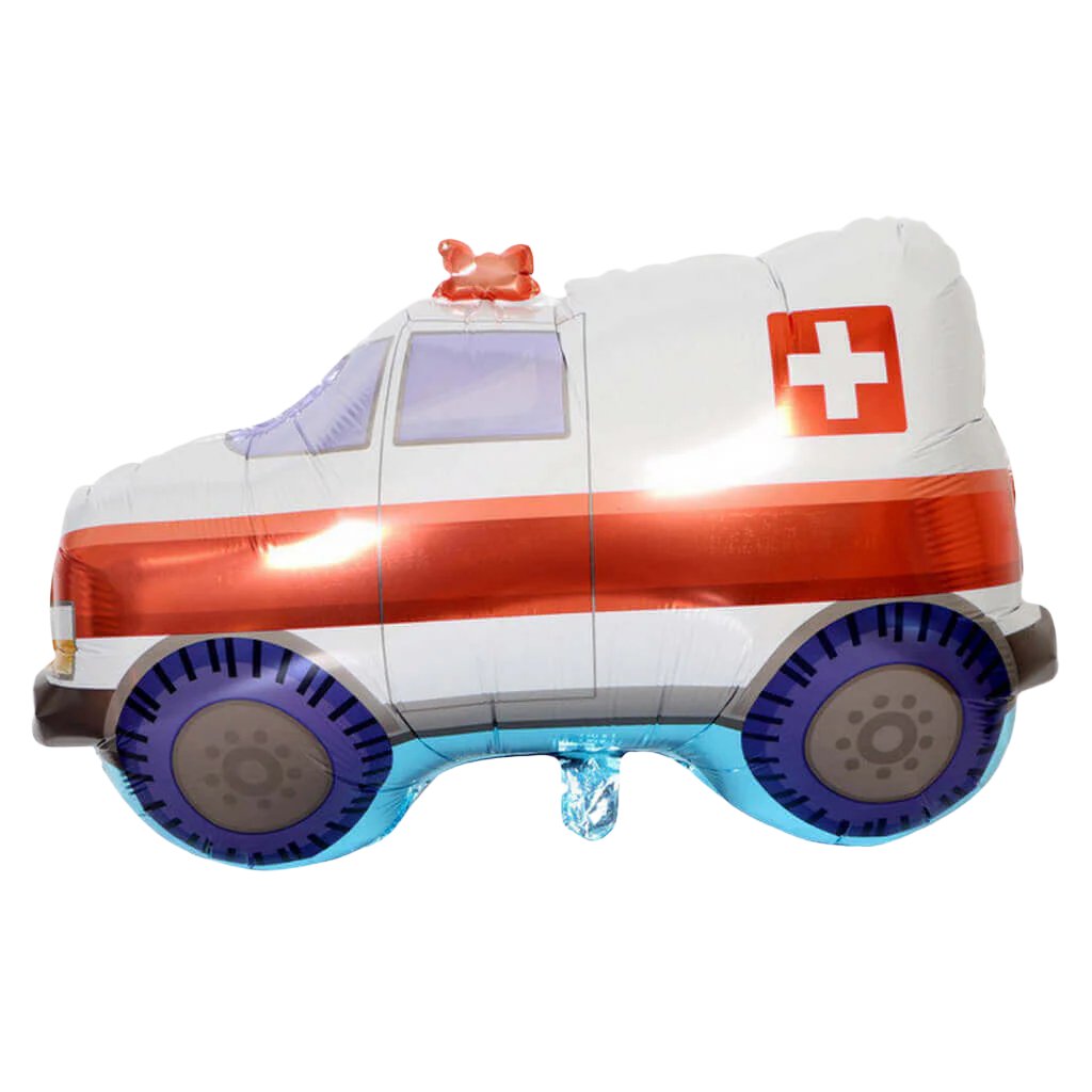 Jumbo Ambulance Car Vehicle Shaped Helium Foil Balloon for emergency construction theme kids party decor