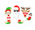 Christmas Party Photo Booth Props (32 pieces) - Fun Creative Xmas Party Decorations