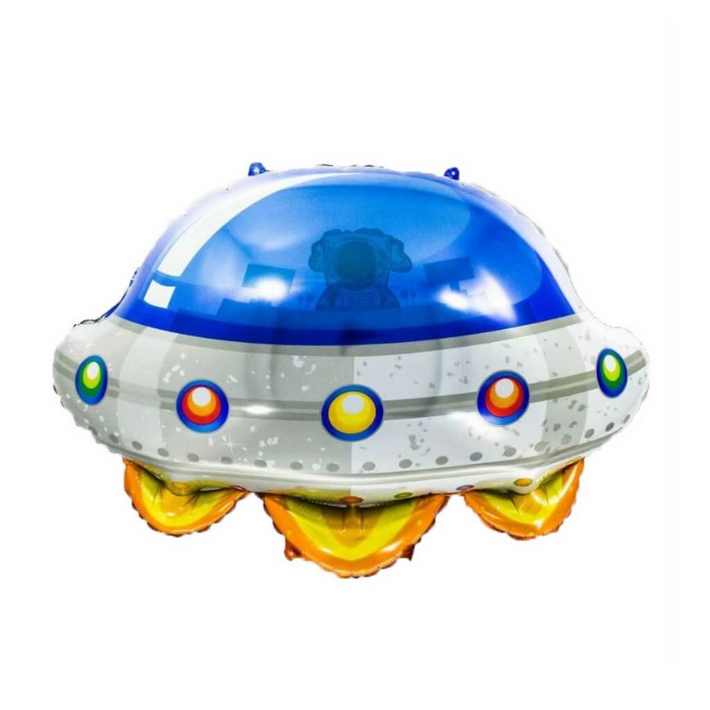 34" Flying Saucer Shaped Foil Balloon