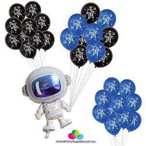 34" Online Party Supplies Astronaut Spaceman Birthday Party Balloon Bundle