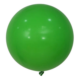 36" Jumbo Round Green Latex Balloon