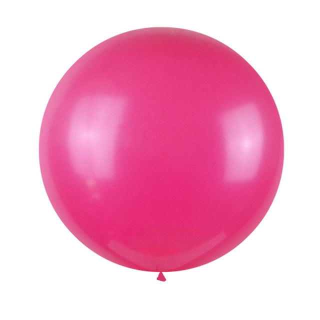 36" Jumbo Round Hot Pink Latex Balloon