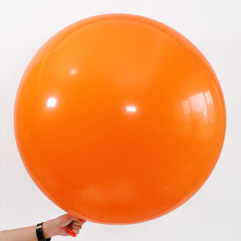 24" Jumbo Round Orange Latex Balloon