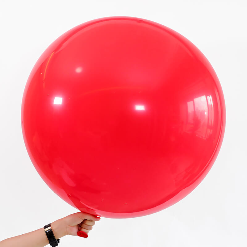 36" Jumbo Round Red Latex Balloon