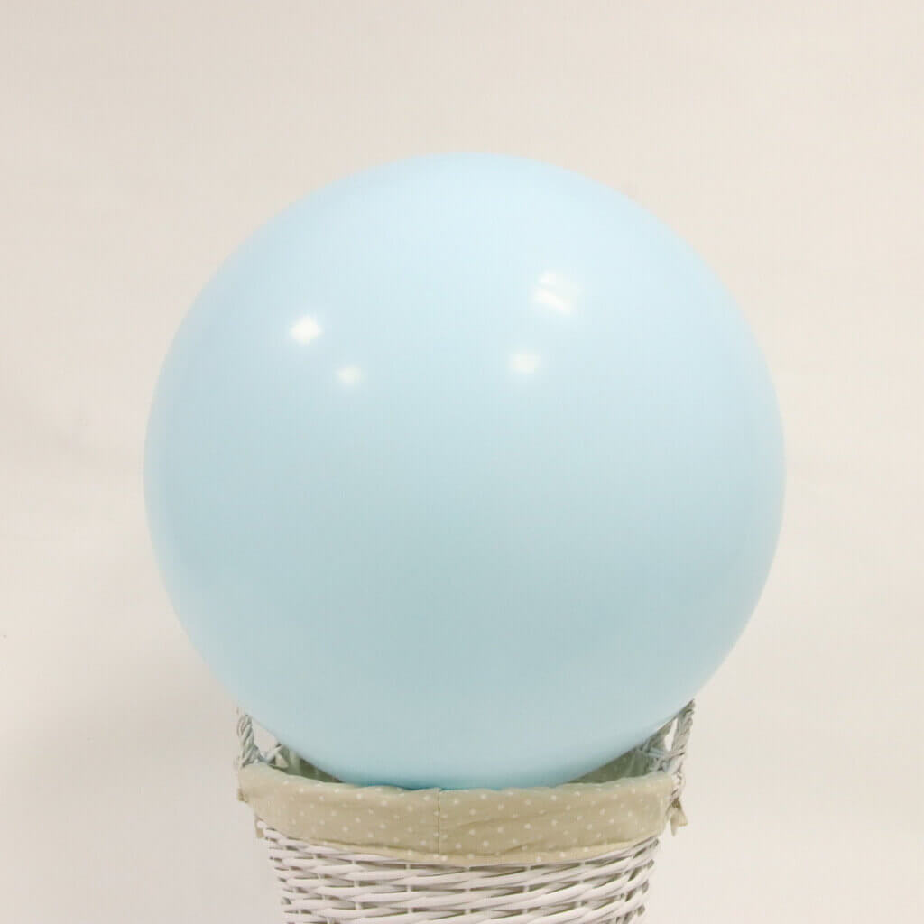 36" Jumbo Pastel Baby Blue Round Macaron Latex Wedding Balloon