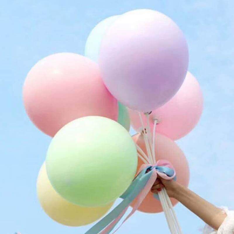 36 Inch Jumbo Pastel Lilac Mint Green Pink Yellow Peach Blue Round Macaron Latex Wedding Balloons