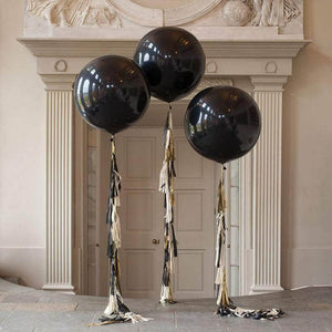 90cm Online Party Supplies Jumbo Round Black baby Shower Gender Reveal Balloon