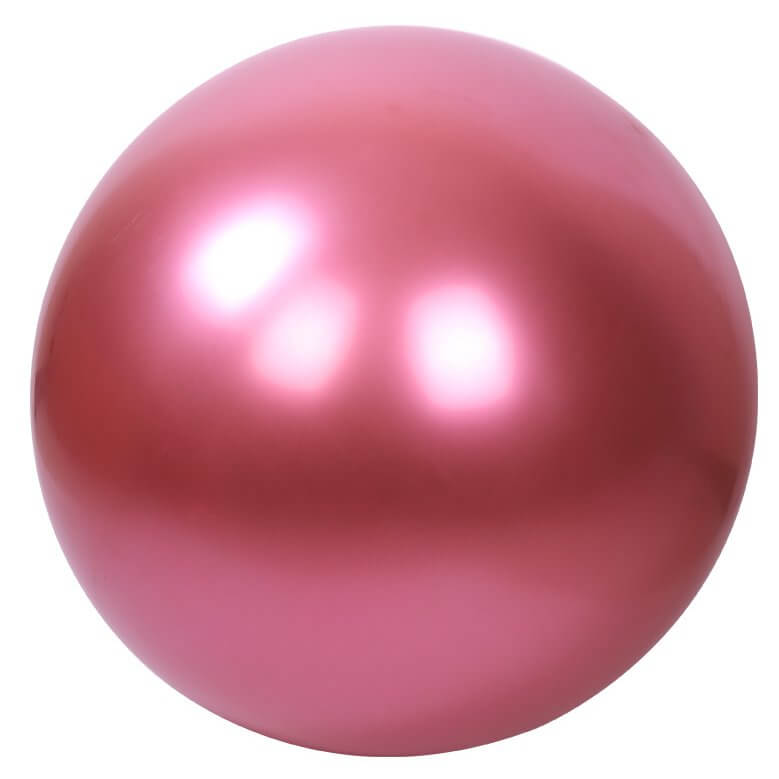 36" Jumbo Round Metallic Chrome Red Latex Party Balloon