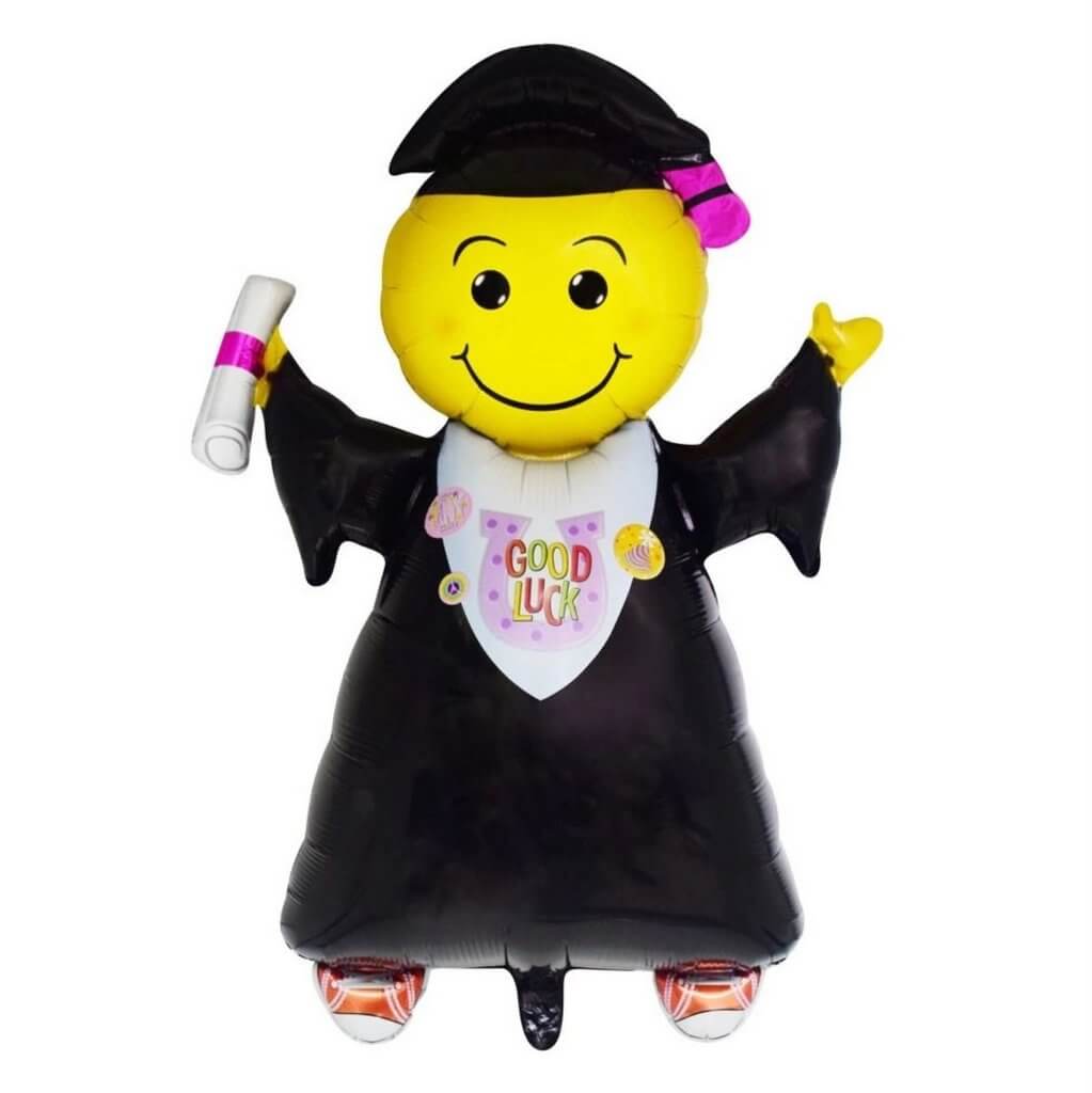 36-inch "Congrats You Did It!" Graduate Boy Foil Balloon | Diploma Graduation Party Decoration