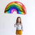 36" Online Party Supplies Jumbo Super Shape Rainbow Foil Balloon for pride, lgbt, unicorn, mermaid, rainbow themed party decorations