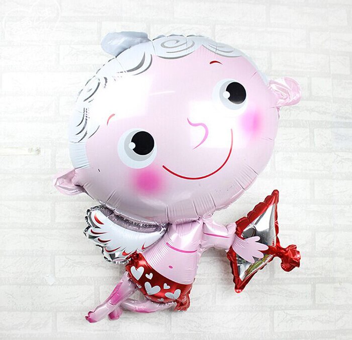 39 Inch Giant Romantic Angel Cupid Foil Balloon - Valentine's Day Party Decorations