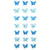3D Blue Butterfly Paper Garland Decorative Hanging Decorations