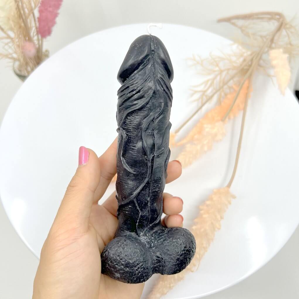 Australia Made Natural Soy Wax 3D Erotic Black Penis Shaped Candle