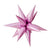 3D Burst Star Foil Balloon 12 Pack - Pink