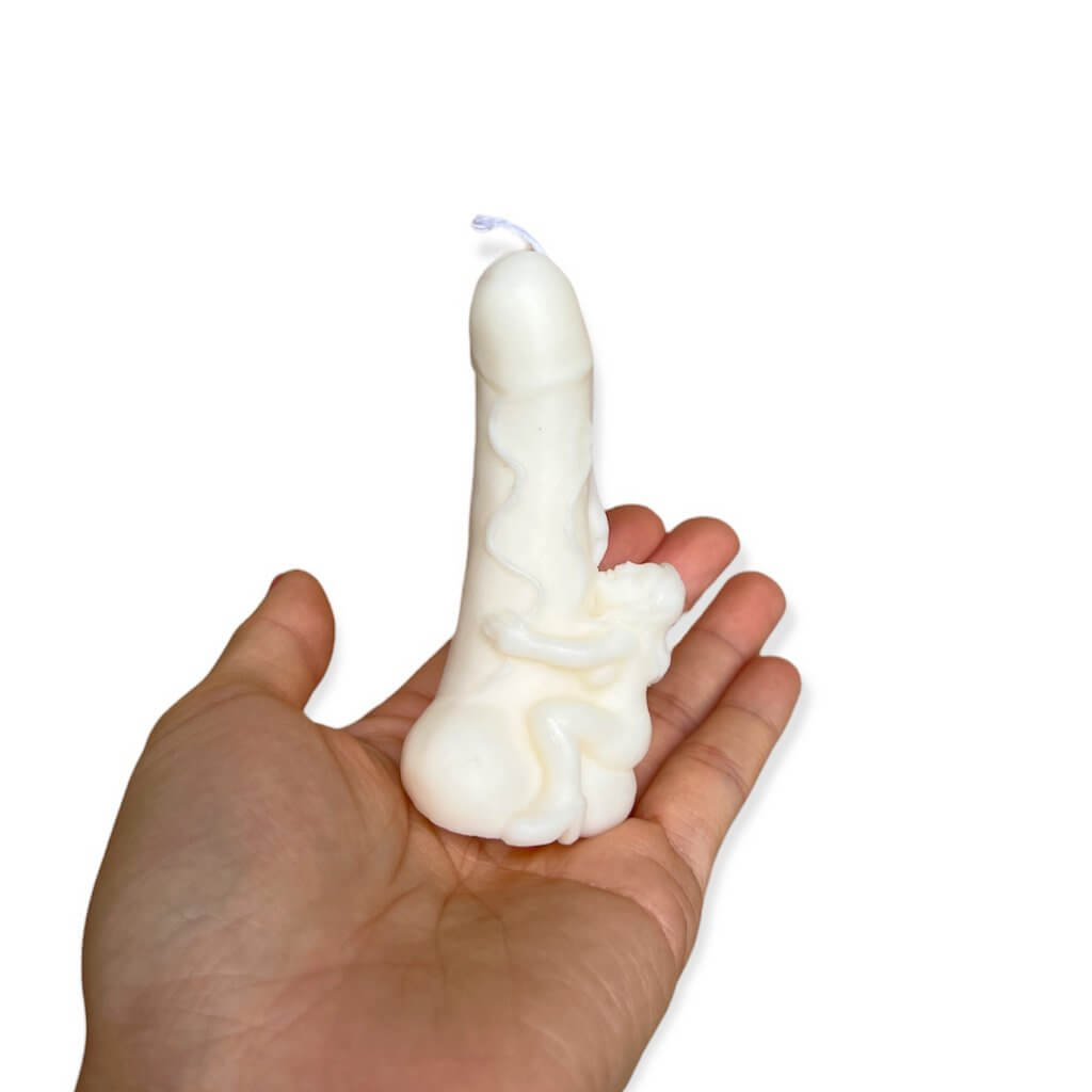 Handmade 3D Sexy Woman Holding Penis Natural Soy Wax Candle