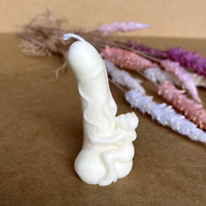Handmade 3D Sexy Woman Holding Penis Natural Soy Wax Candle