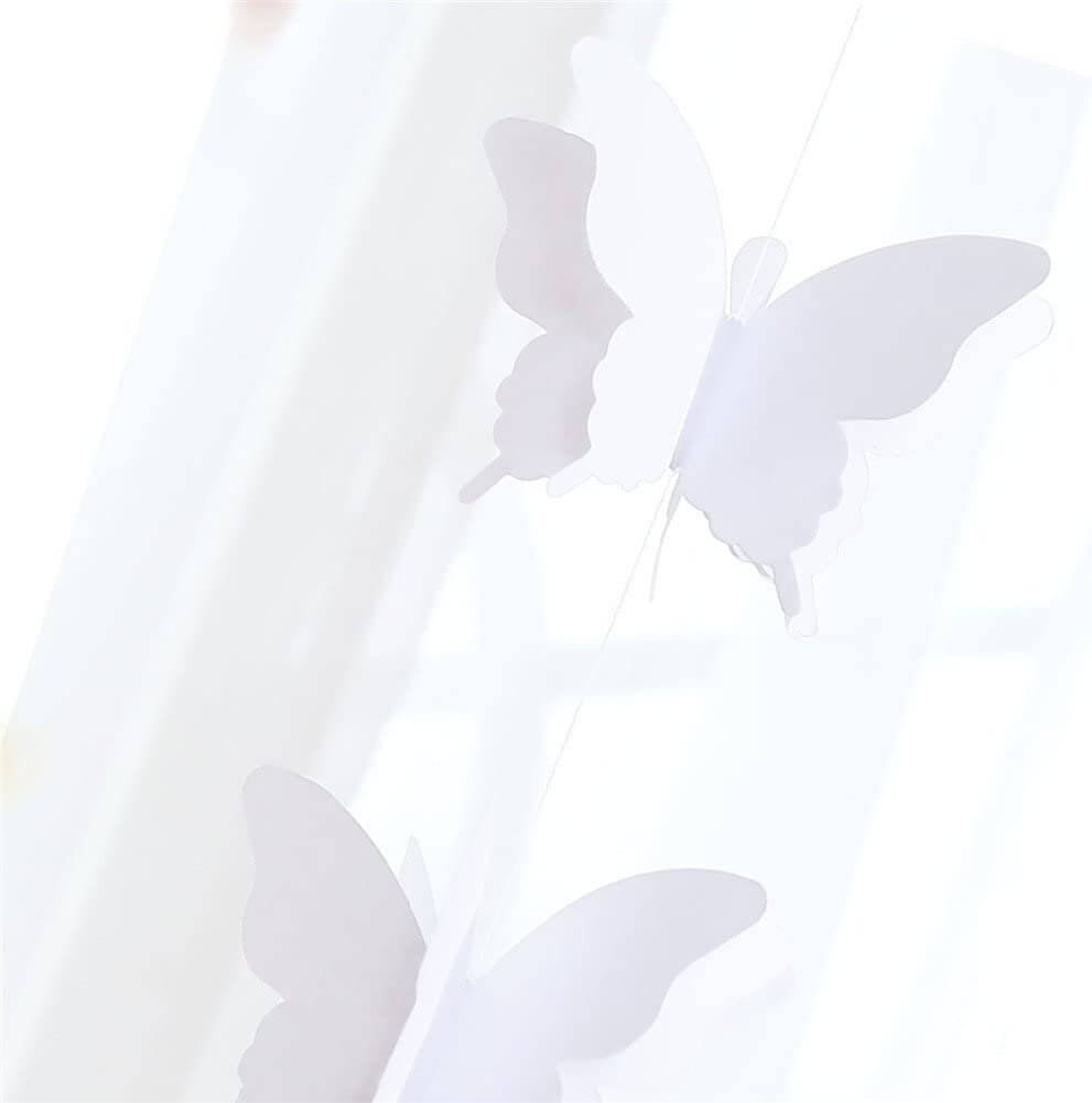 3D White Butterfly Paper Garland Hanging Decorations