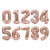 40 Inch Jumbo Rose Gold 0-9 Number Foil Balloons - Online Party Supplies