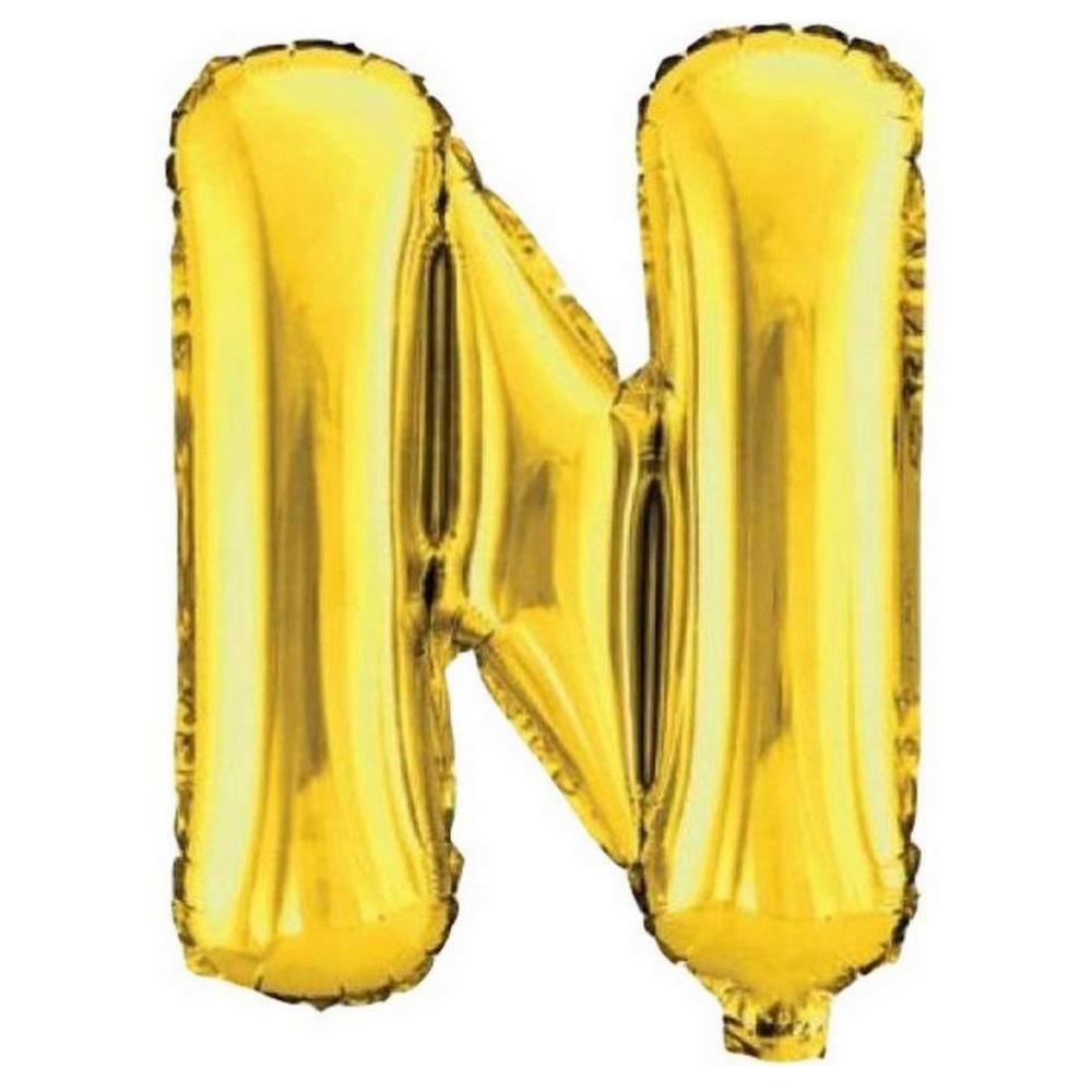 40cm Gold Alphabet A-Z Letter Air-Filled Foil Balloons - Online Party Supplies