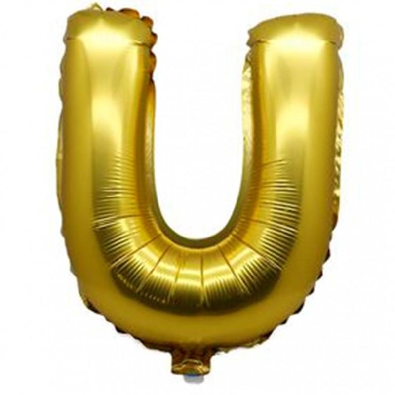40cm Gold Alphabet A-Z Letter Air-Filled Foil Balloons - Online Party Supplies