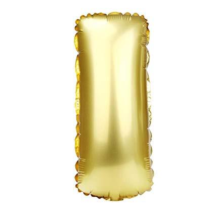 40cm Gold Alphabet A-Z Letter Air-Filled Foil Balloons - Online Party Supplies