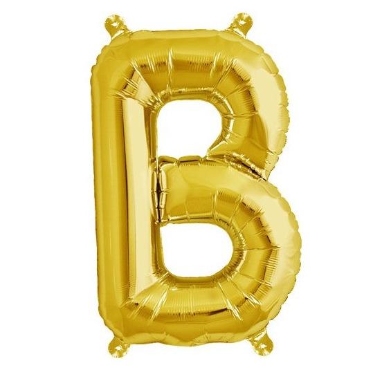 40cm Gold Alphabet A-Z Letter Air-Filled Foil Balloons - Online Party Supplies