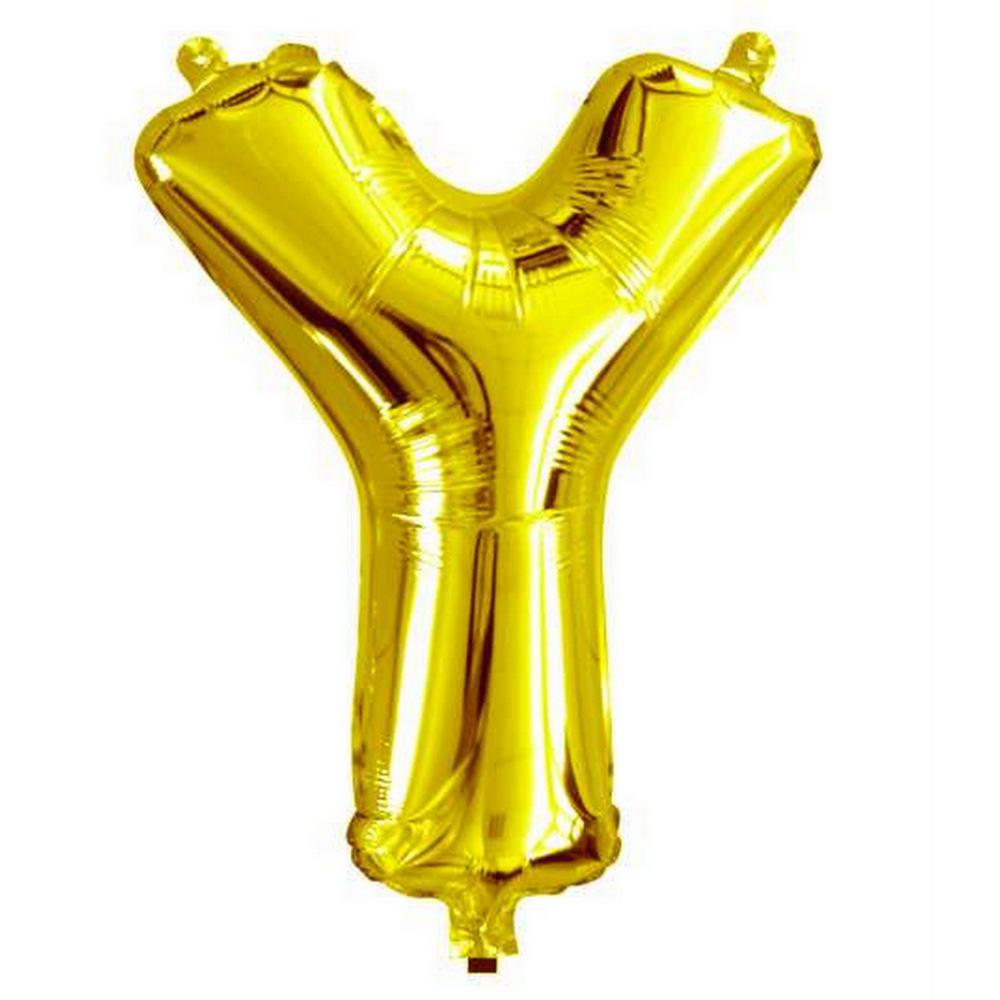 40cm Gold Alphabet A-Z Letter Air-Filled Foil Balloons - Online Party Supplies