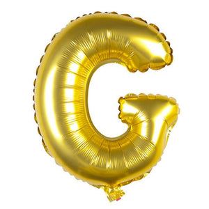 40cm Gold Alphabet A-Z Letter Air-Filled Foil Balloons - Online Party Supplies