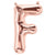 40cm Rose Gold Alphabet Air-Filled Foil Balloon - Letter F - Online Party Supplies
