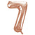 40cm Rose Gold Number Air-Filled Foil Balloon - Number 7 - Online Party Supplies