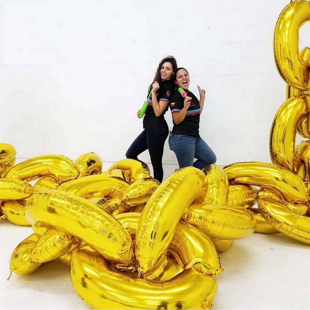40" Gold Chain Link Balloon Garland Disco Dance Hip Hop 70s 80s 90s Party Online Party Supplies Australia
