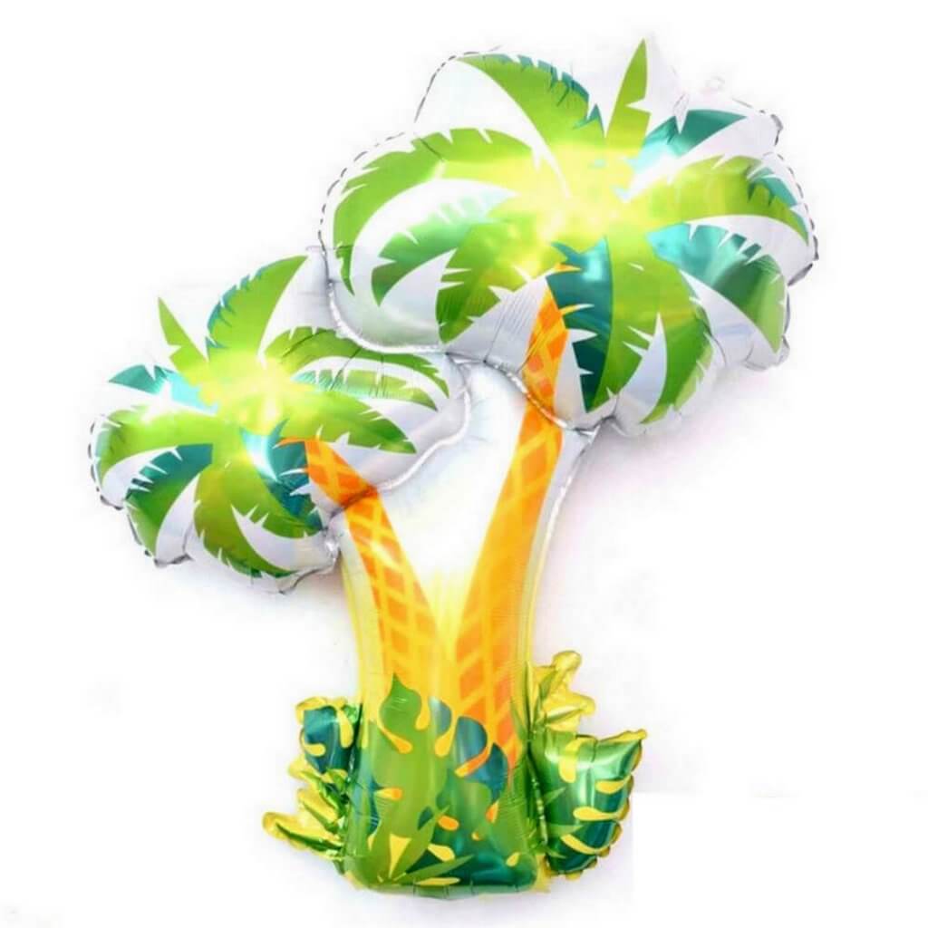 41" Jumbo Palm Tree Shaped Balloon - Hawaiian Luau Tropical Flamingo Aloho Themed Party Decorations