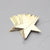 4m Gold Metallic Star Paper Garland