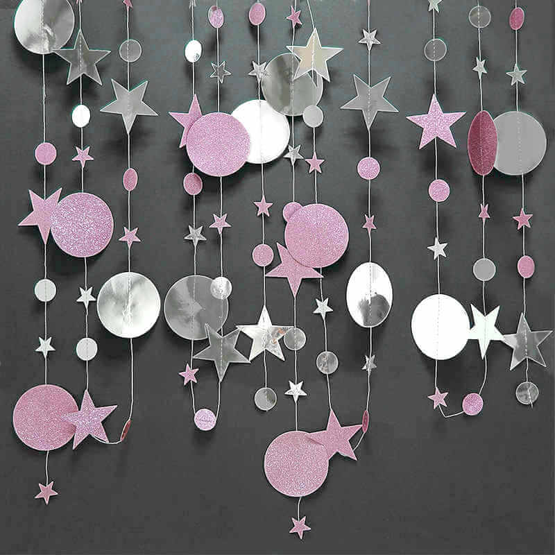 Glitter script paper deals garland